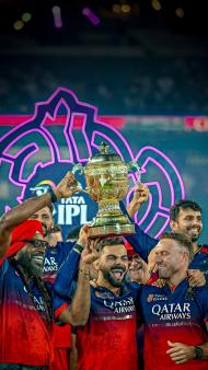 2025 IPL चैंपियन RCB 4K वॉलपेपर