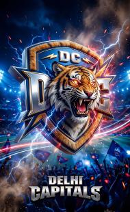 2026 IPL team Delhi Capitals logo Phone wallpaper