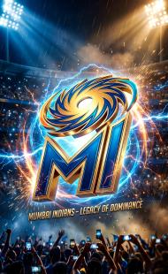 2026 IPL team MI logo Phone wallpaper