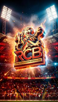 2026 IPL team rcb logo  Phone wallpaper