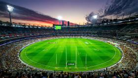 Afl Mcg Stadium Panorama Wallpaper