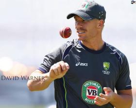 David Warner cricket ball 4K Wallpaper
