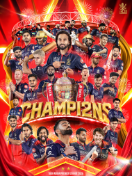 IPL 2026 cricket champion RCB HD poster