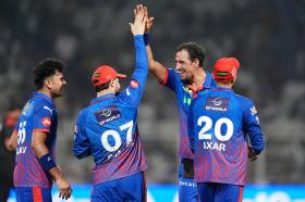 IPL 2026 Delhi Capitals team celebrate wallpaper