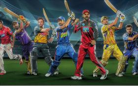IPL Cricket Star Cartoon Wallpapers