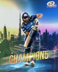 mumbai indians rohit sharma champion poster