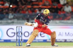 RCB Rajat Patidar batting wallpaper 4K