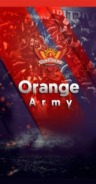 sunrisers hyderabad orange army poster